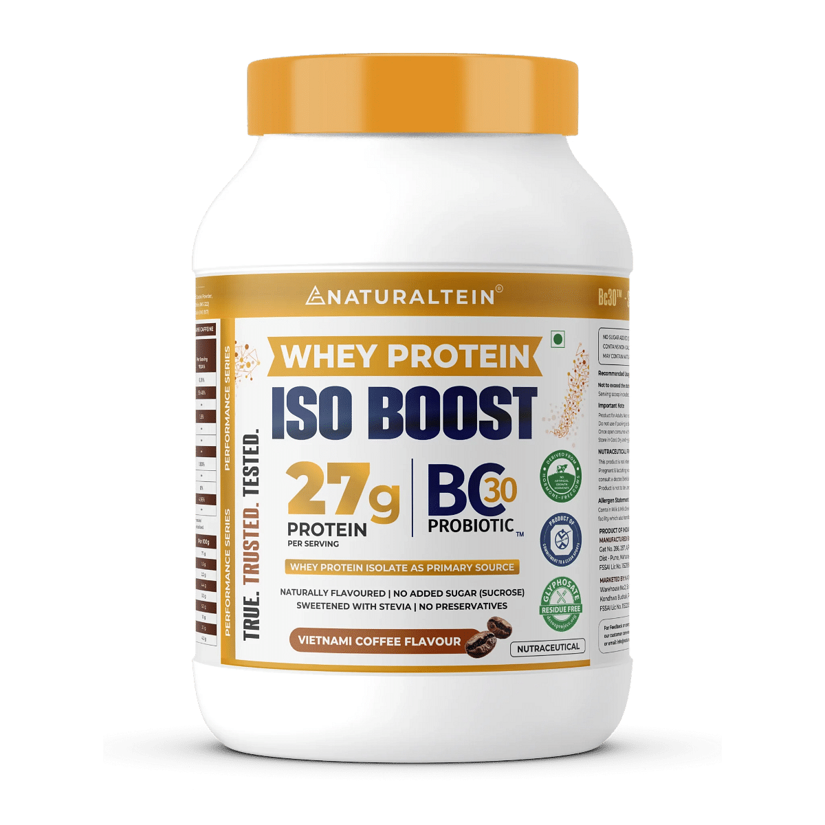

Naturaltein Whey Protein ISO BOOST- Vietnami Coffee (27G Protein)