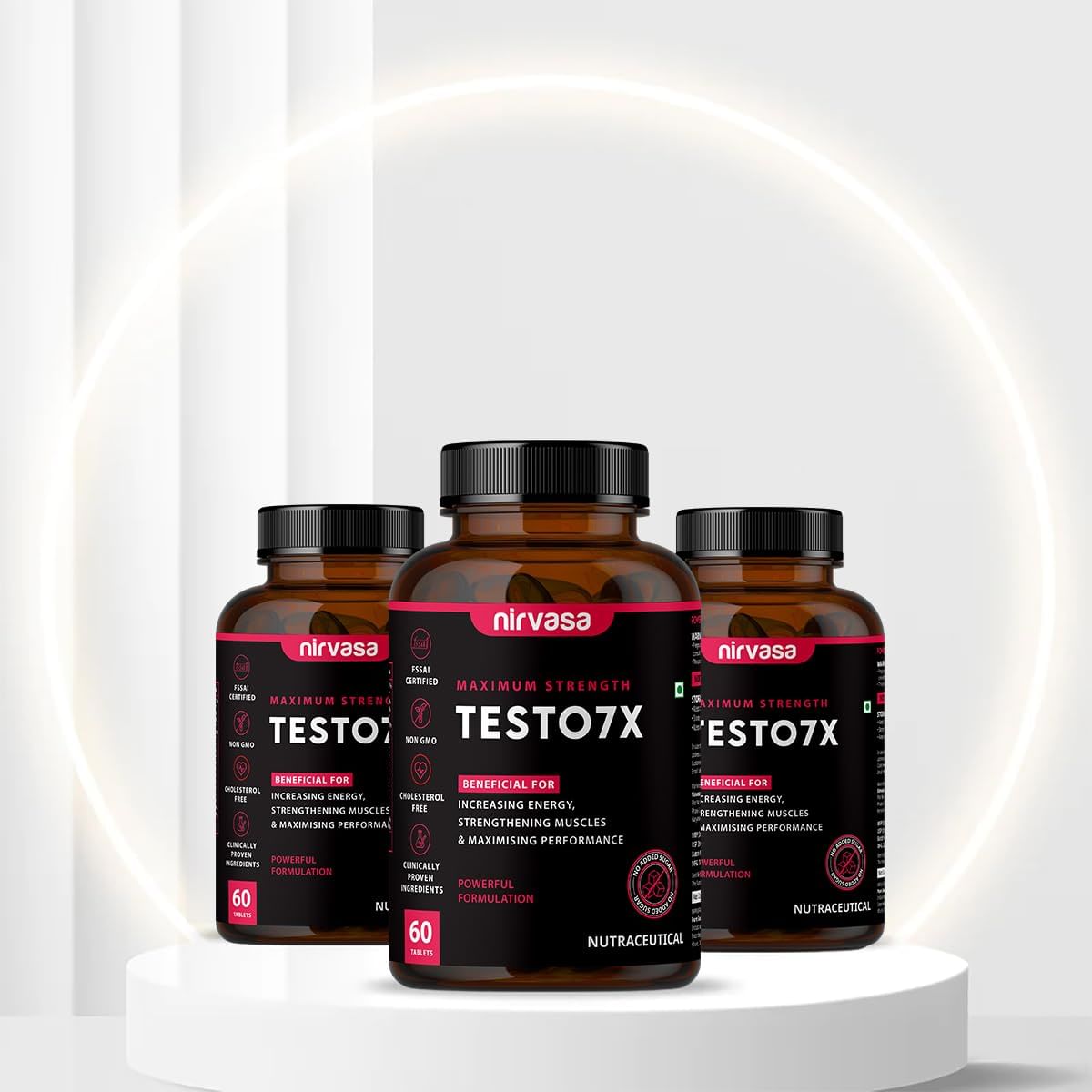 

Nirvasa TESTO7X Tablet 3B (3 X 60 Tablets)