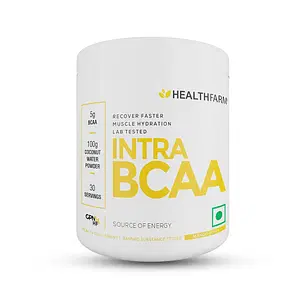 Healthfarm Intra BCAA Powder Amino Acids Supplement - 30 Servings - Sugar-Free Intra, Post & Pre Workout Amino Powder & Recovery Drink