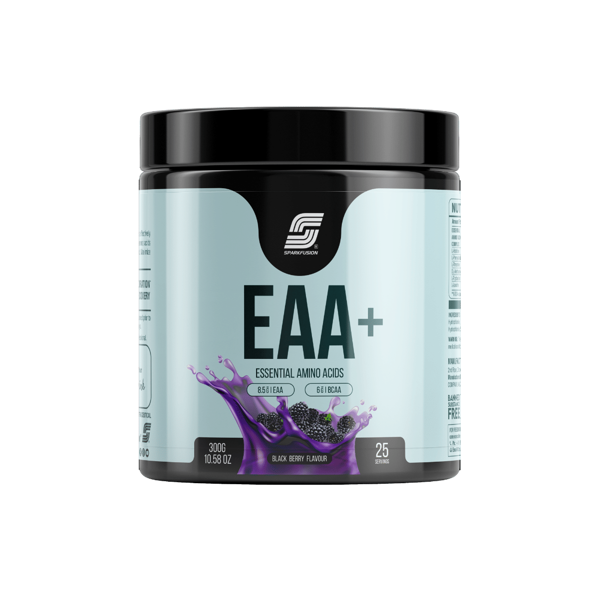 

Sparkfusion 8500 mg Eaa+ & 6000mg Bcaa (300 gm, 30 Servings) Essential Amino Acids | Pre/Intra Workout and Muscle Growth & Recovery | All 9 Essenti...