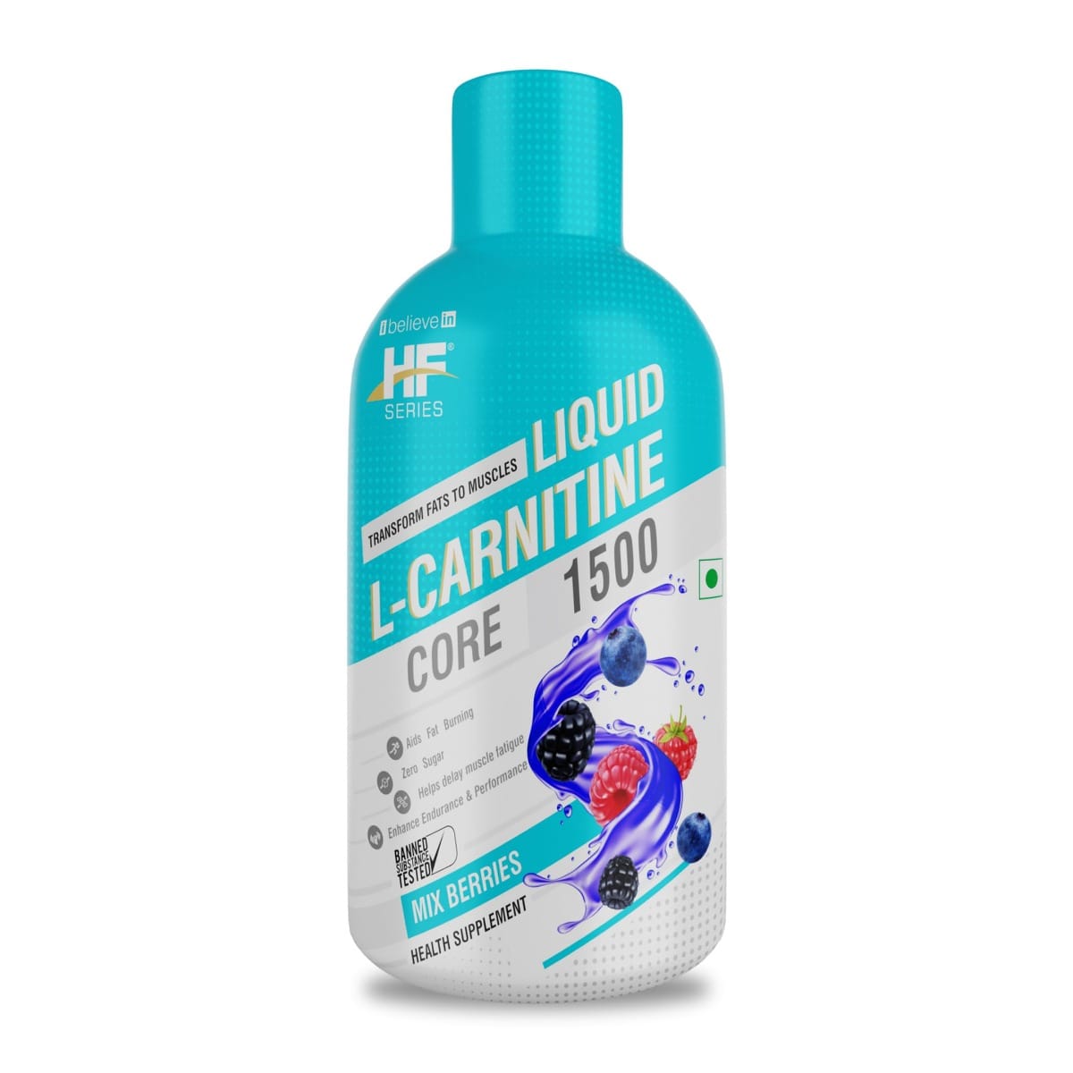 

HF Series Liquid L Carnitine 1500 mg,Burns Fat For Energy (400 ml-(Mix Berries)
