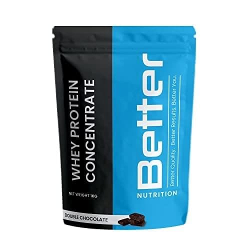 Better Nutrition Whey Protein Concentrate 1kg | 24g Protein & 5.8g BCAA per scoop| No Added Sugar | Whey Protein Concentrate For Women & Men | Double Chocolate | Muscle Building | Whey for Workouts | Bodybuilding-picture-15