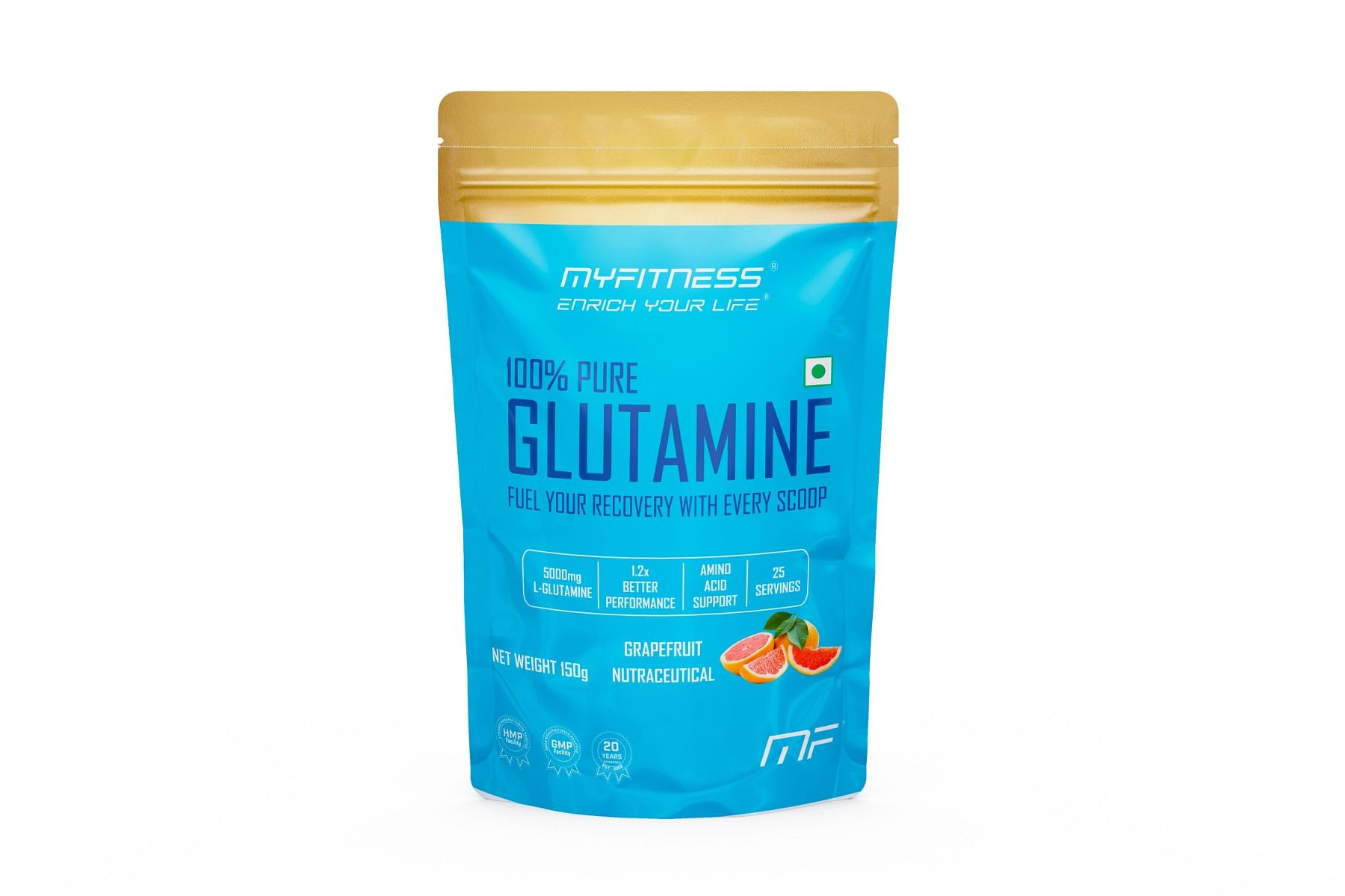 

MYFITNESS 100% PURE GLUTAMINE| 25 SERVINGS | 150g |WITH ADDED ELECTROLYTES | GRAPEFRUIT