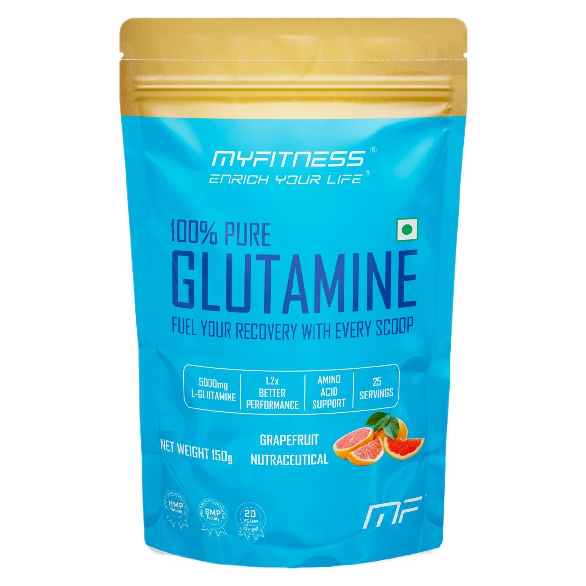 

MYFITNESS 100% PURE GLUTAMINE| 25 SERVINGS | 150g |WITH ADDED ELECTROLYTES | GRAPEFRUIT