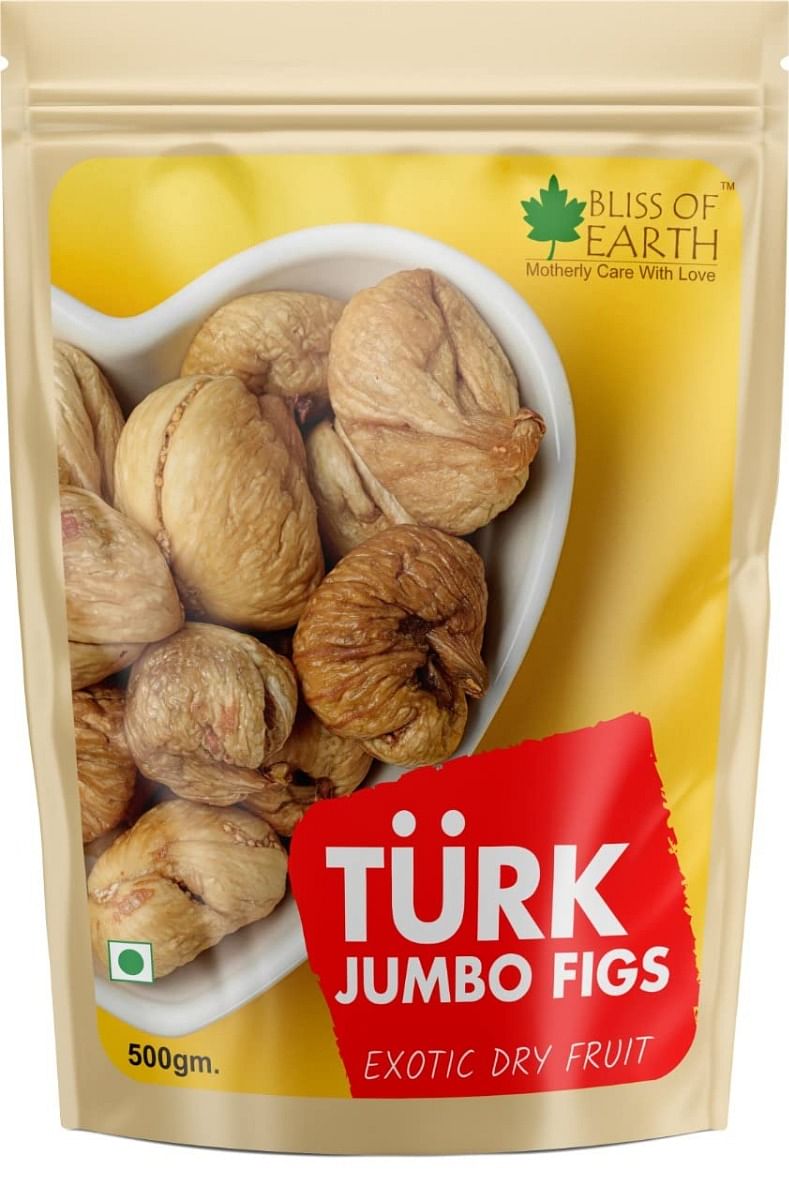 

Bliss of Earth Jumbo Turkish Figs, Vacuum Packed Figs Exotic Dry fruit - 500 gm