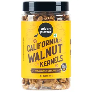 Urban Platter California Walnut Kernels, 250g (Premium California Walnuts, Rich in Fiber & Protein, Stored in Refrigeration for Long Lasting Freshness)