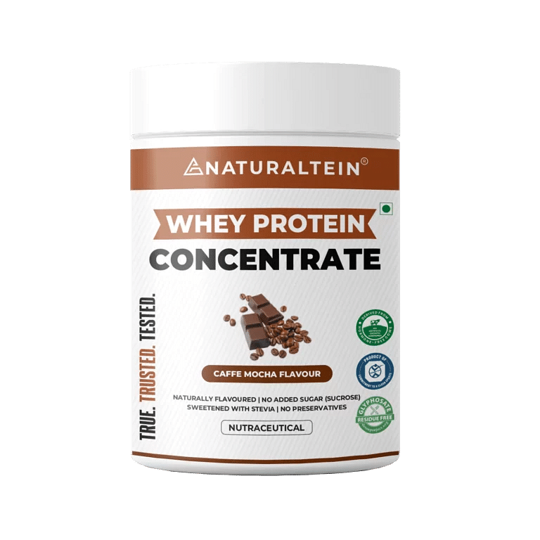 

NATURALTEIN Whey Protein Concentrate Caffe Mocha - 300 gms