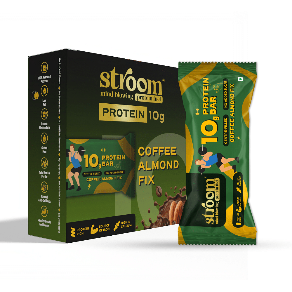 

STROOM-Coffee Almond Fix 10G Protein Bar - Single