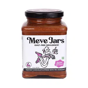 Meve Jars - Hazelnut Chocolate Spread with Dates | Vegan | 73% Hazelnut | No Prezervatives | Gluten Free | High in Protein (Crunchy)
