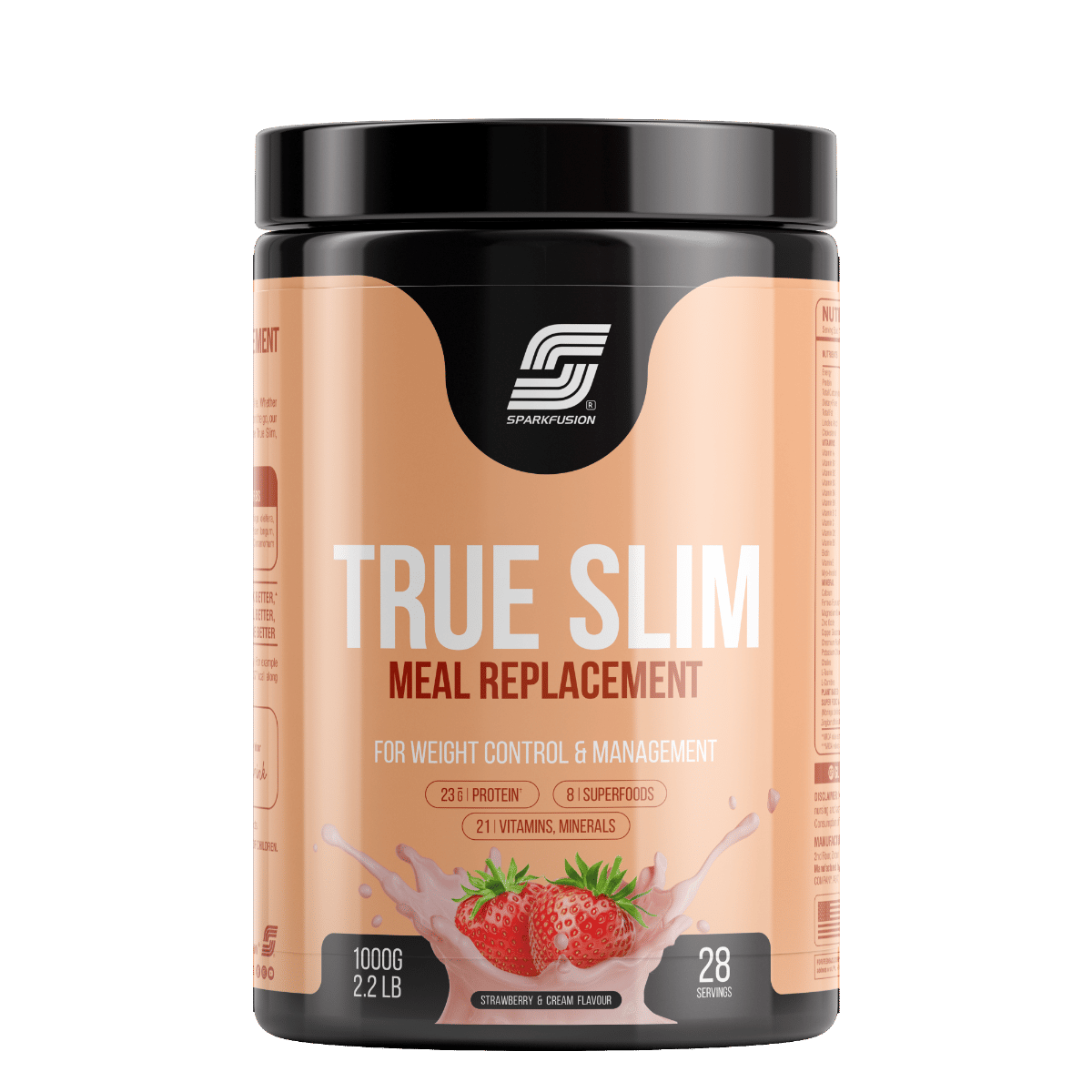 

Sparkfusion True Slim Protein Powder Meal Replacement Shake | For Weight Control And Management |23 gm Protein With 8 Ayurvedic Superfood | Sugar F...