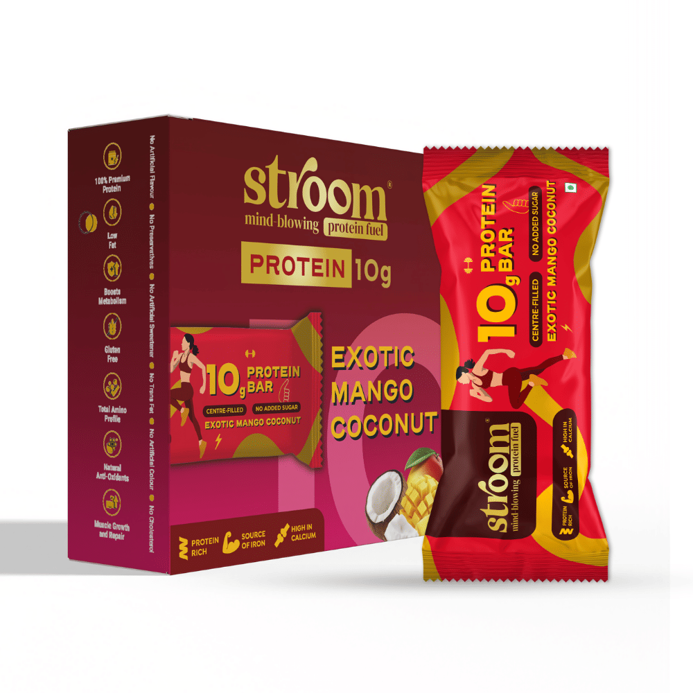 

STROOM-Exotic Mango Coconut 10G Protein Bars (10g x 6)
