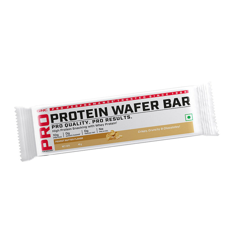 

GNC Protein Wafer Bar l Healthy & Tasty Protein Bites l 10g Pure Whey Protein Snack l High Protein Wafer Bars l Peanut Butter Treat l 0 Trans Fat l...