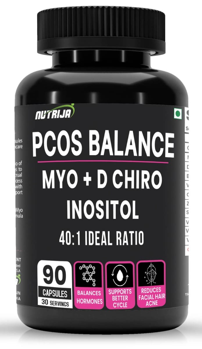 NutriJa PCOS Balance Supplement 40:1 Ratio 2000mg Myo-Inositol to 50mg D-Chiro-Inositol
