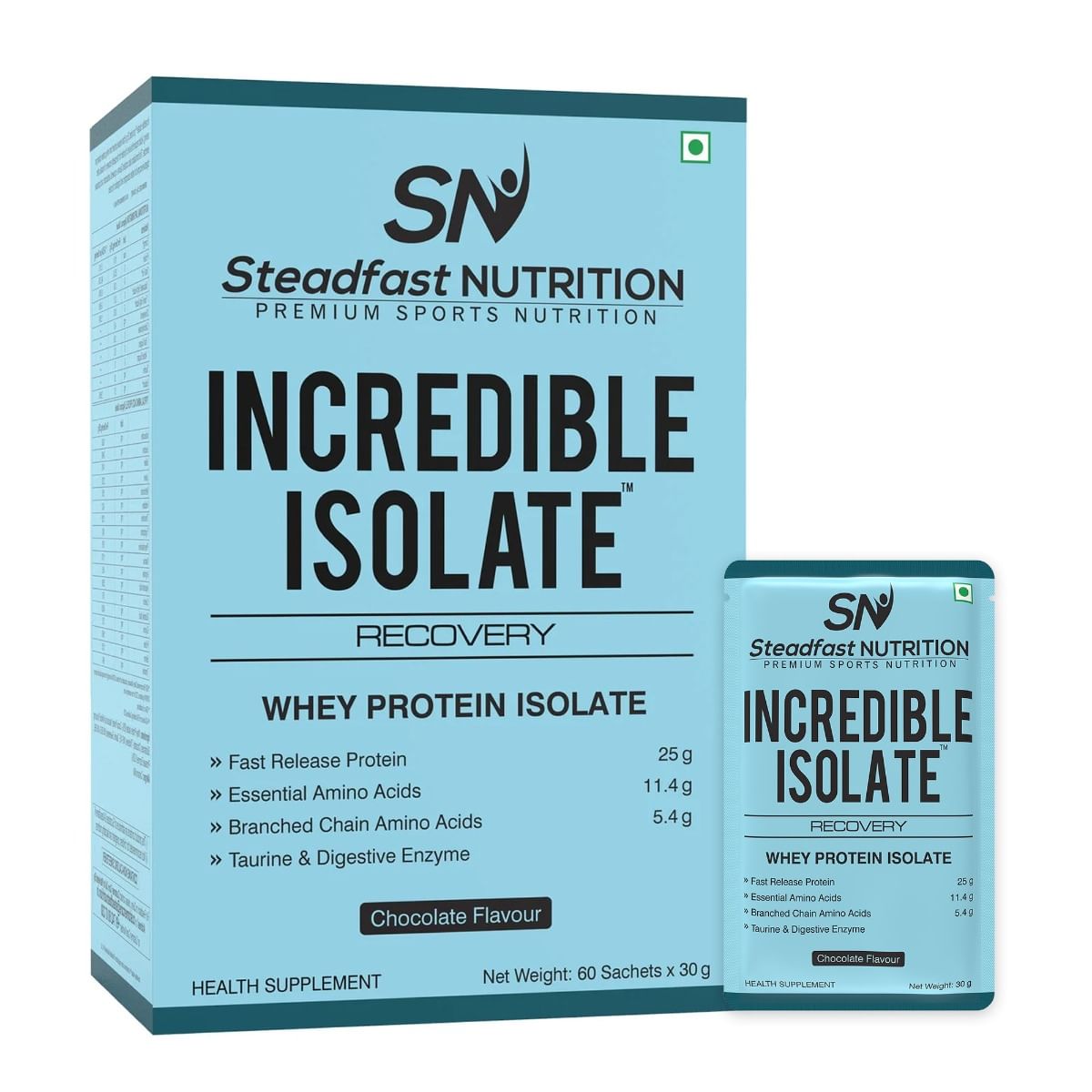 

Steadfast Nutrition Incredible Isolate Whey Isolate Protein |100% Pure Isolate Powder with 25g Protein |Muscle Building & Weight Loss Supplement|In...