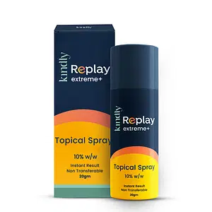 Kindly Health Replay Extreme+ Topical Non-Transferrable Delay Spray |20g