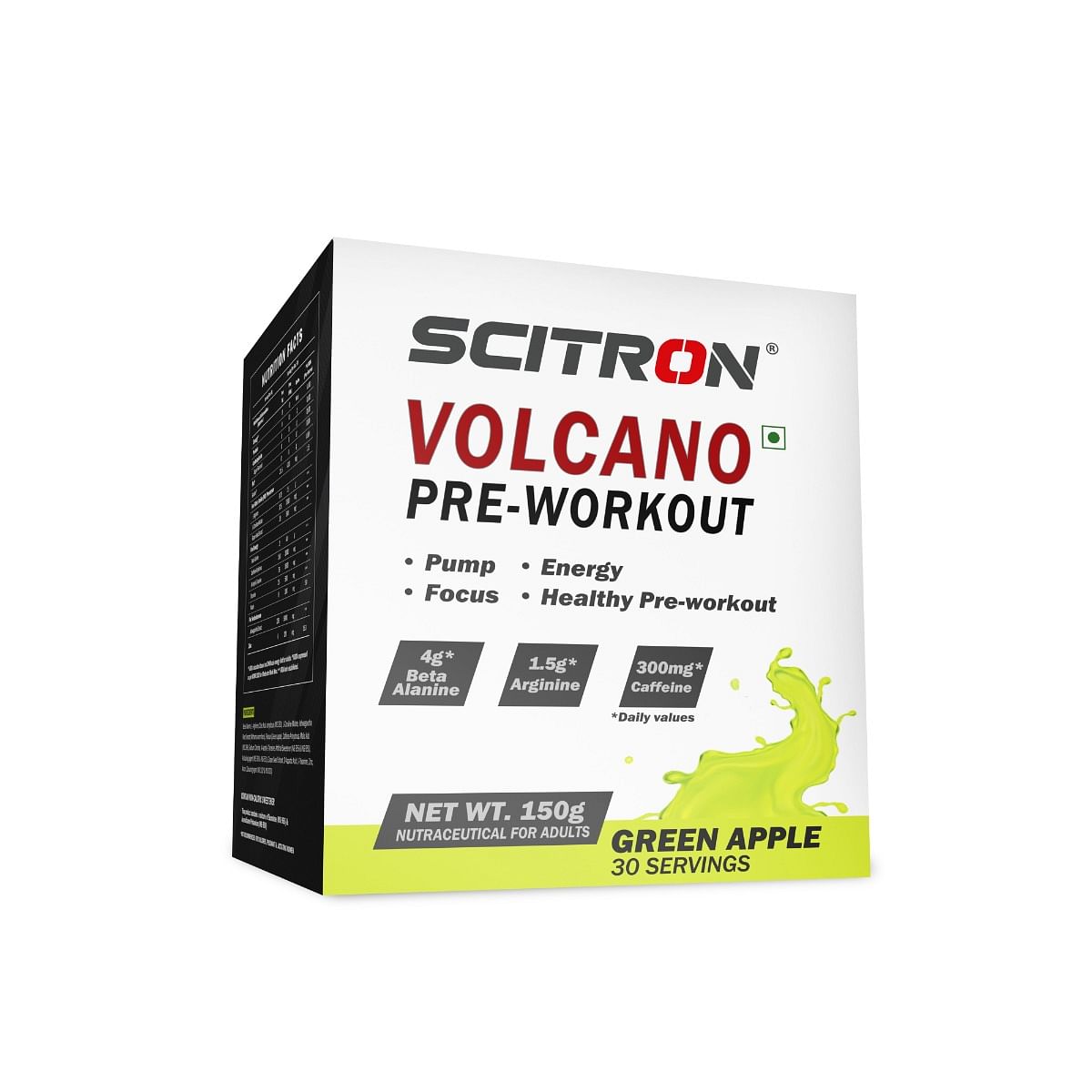 

Scitron Volcano Preworkout 150g Green Apple