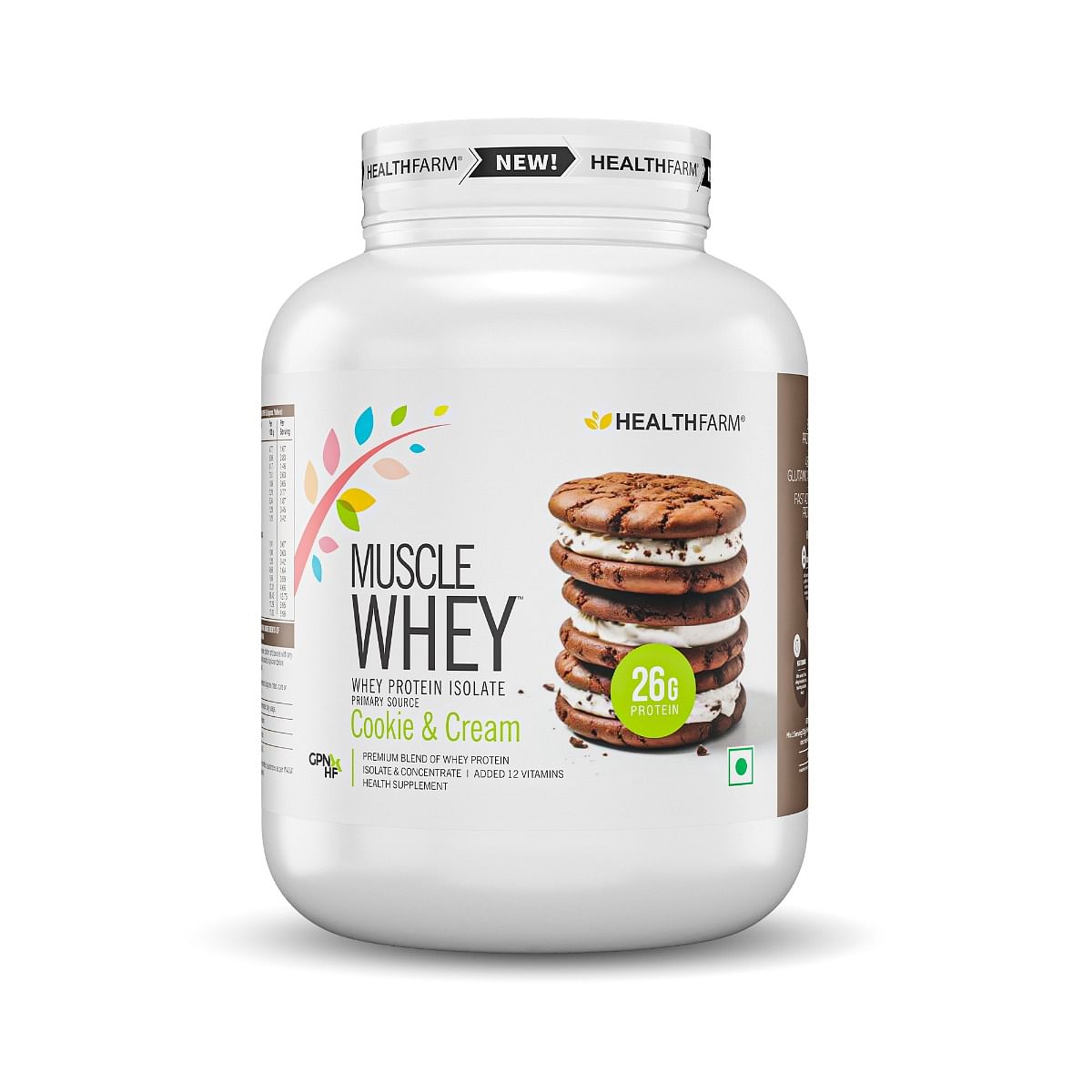

HEALTHFARM Muscle Whey Protein Cookies & Cream 1.81kg