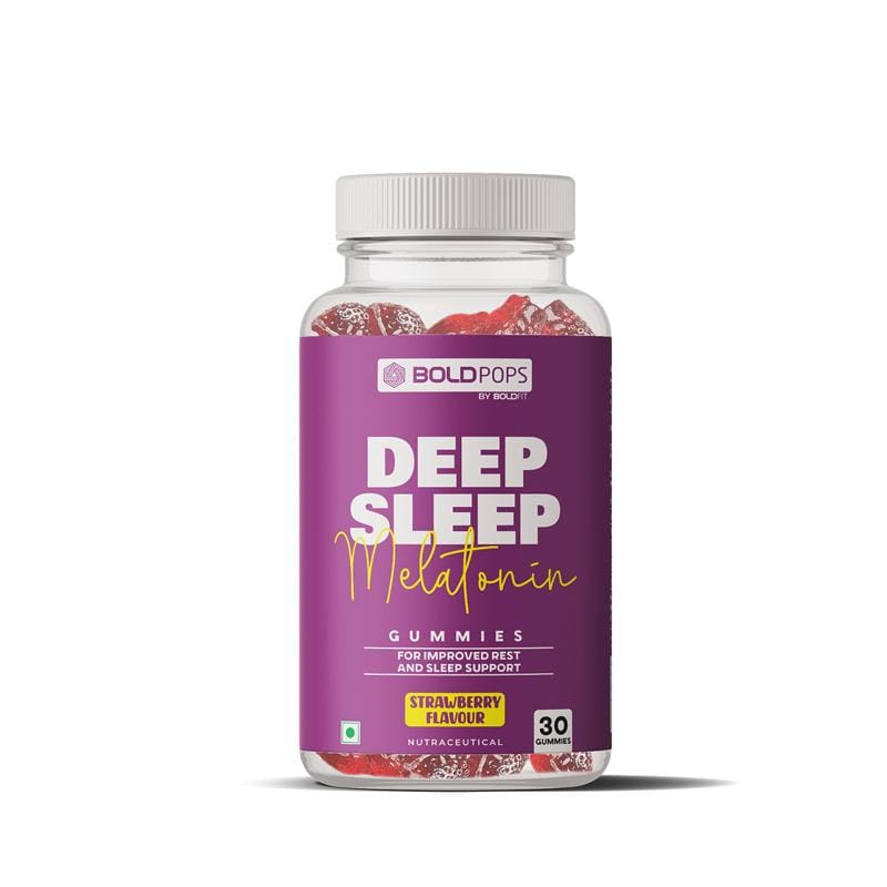 Boldfit BOLDPOPS 6mg Melatonin Sleep Gummies for Men and Women Melatonin Gummies for Men & Women with Ashwagandha, Valerian Root Muscle, Sleep & Rest Support - Strawberry Flavor-picture-51