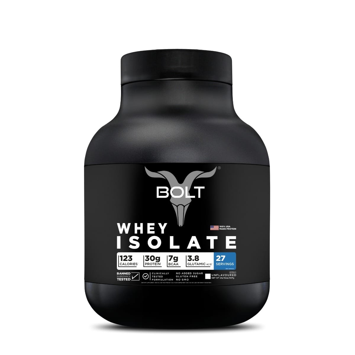 Bolt 100% Whey Protein Isolate Powder|With Superfood Phycocyanin|Unflavoured-picture-26