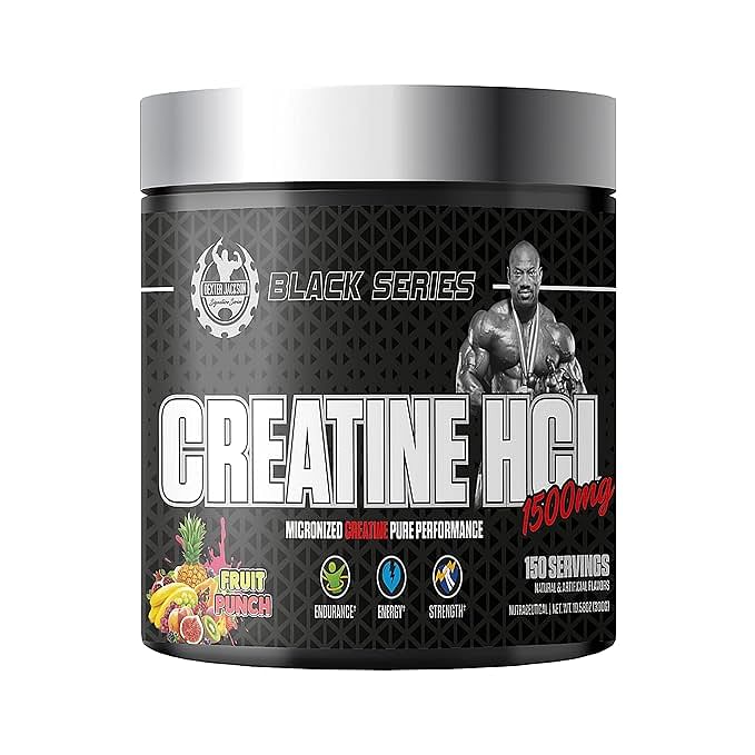 

Dexter Jackson Black Series Creatine HCL | Fruit Punch Flavor | 150 Servings, 300gm | Advanced Creatine Hydrochloride for Enhanced Performance