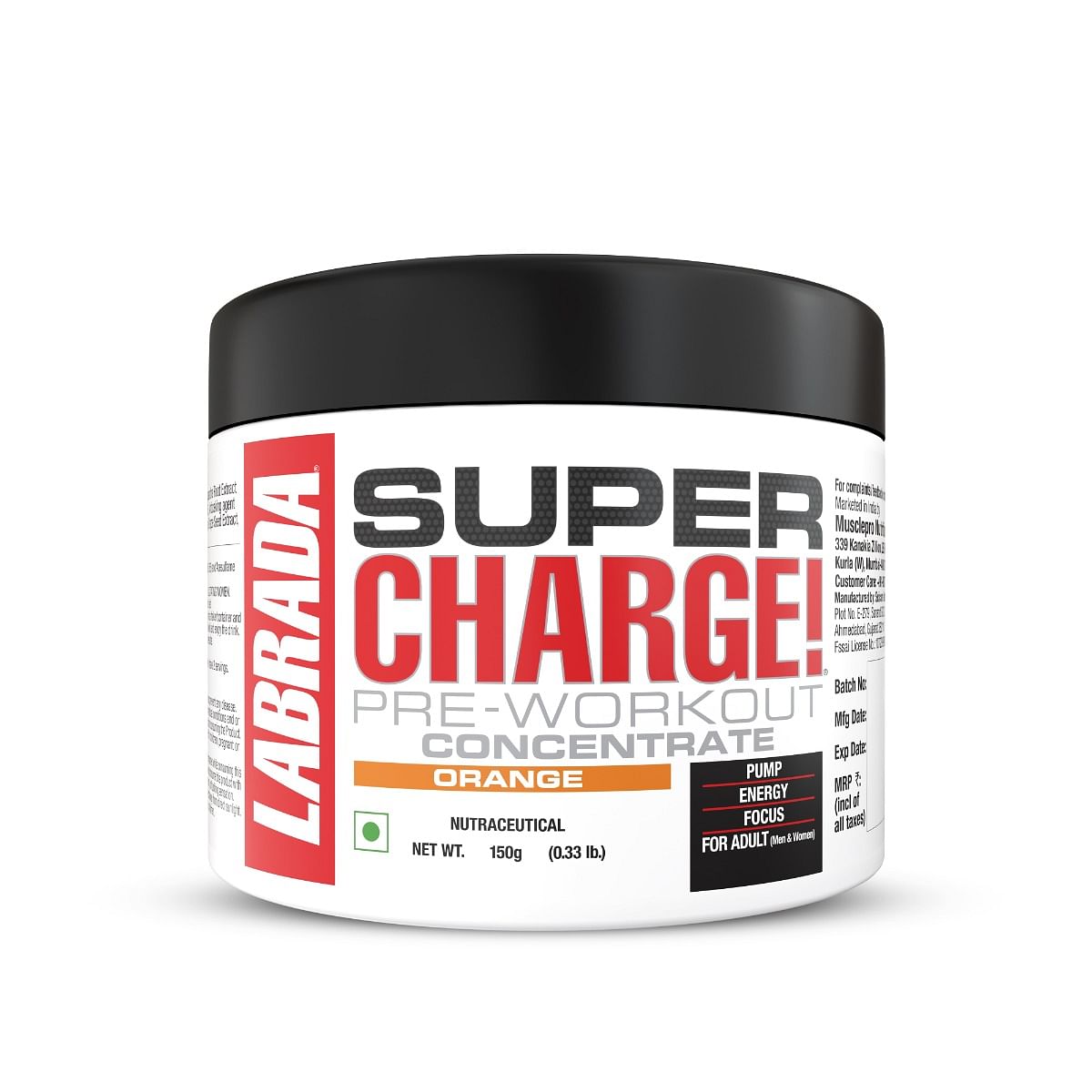 

Labrada Supercharge 150g Orange