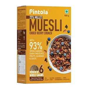 Yogabar Breakfast Cereal & Muesli, 91% Fruit and Nut + Seeds +  Whole-Grains
