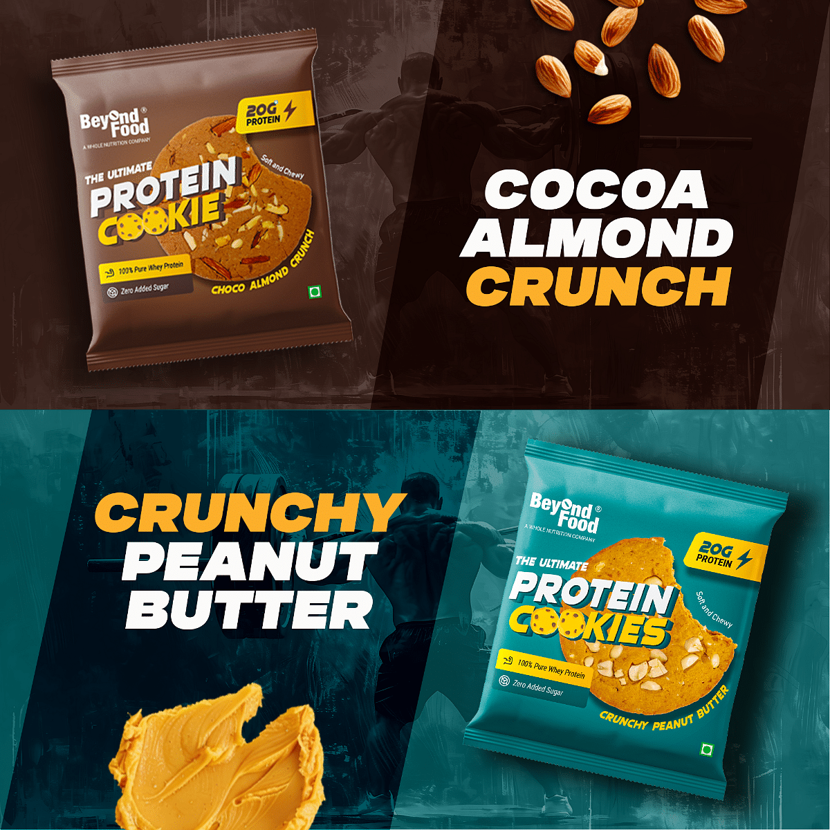 

Beyond Food Protein Cookies - Assorted (Pack of 6)