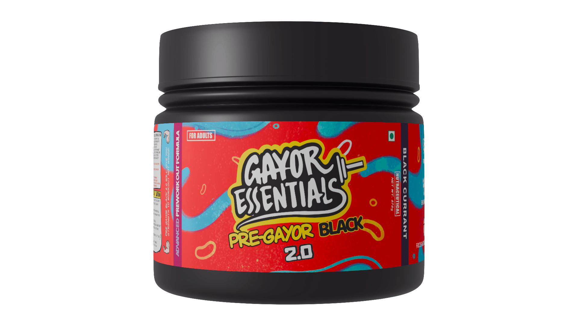 

Gayor Essentials Pre Gayor Black 2.0 Optimally Dosed Advanced Pre Workout 10 g Citrulline Malate 6 g Beta Alanine 300 mg Caffeine L-Theanine Energy...