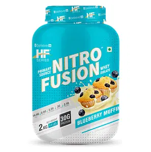 HF Series Nitro Fusion Whey Isolate Protein With Creatine, EAA and Glutamine|30grams Protein | 62 servings |2kg-4.4lbs