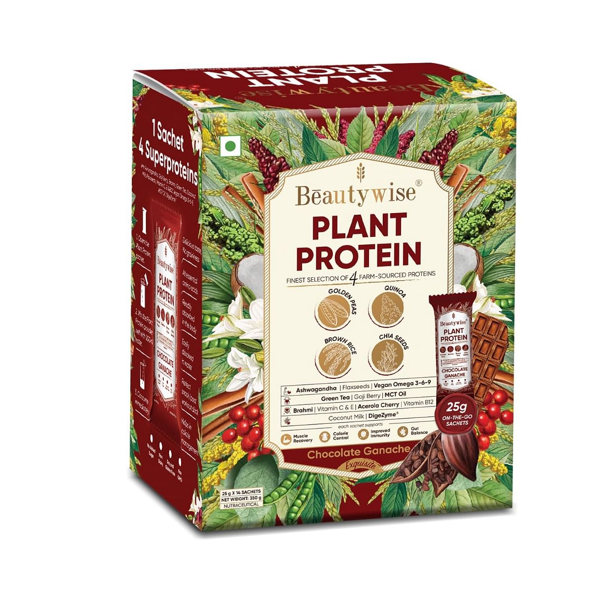 

Beautywise Plant Protein Chocolate Ganache - (25g x 14 Sachets)