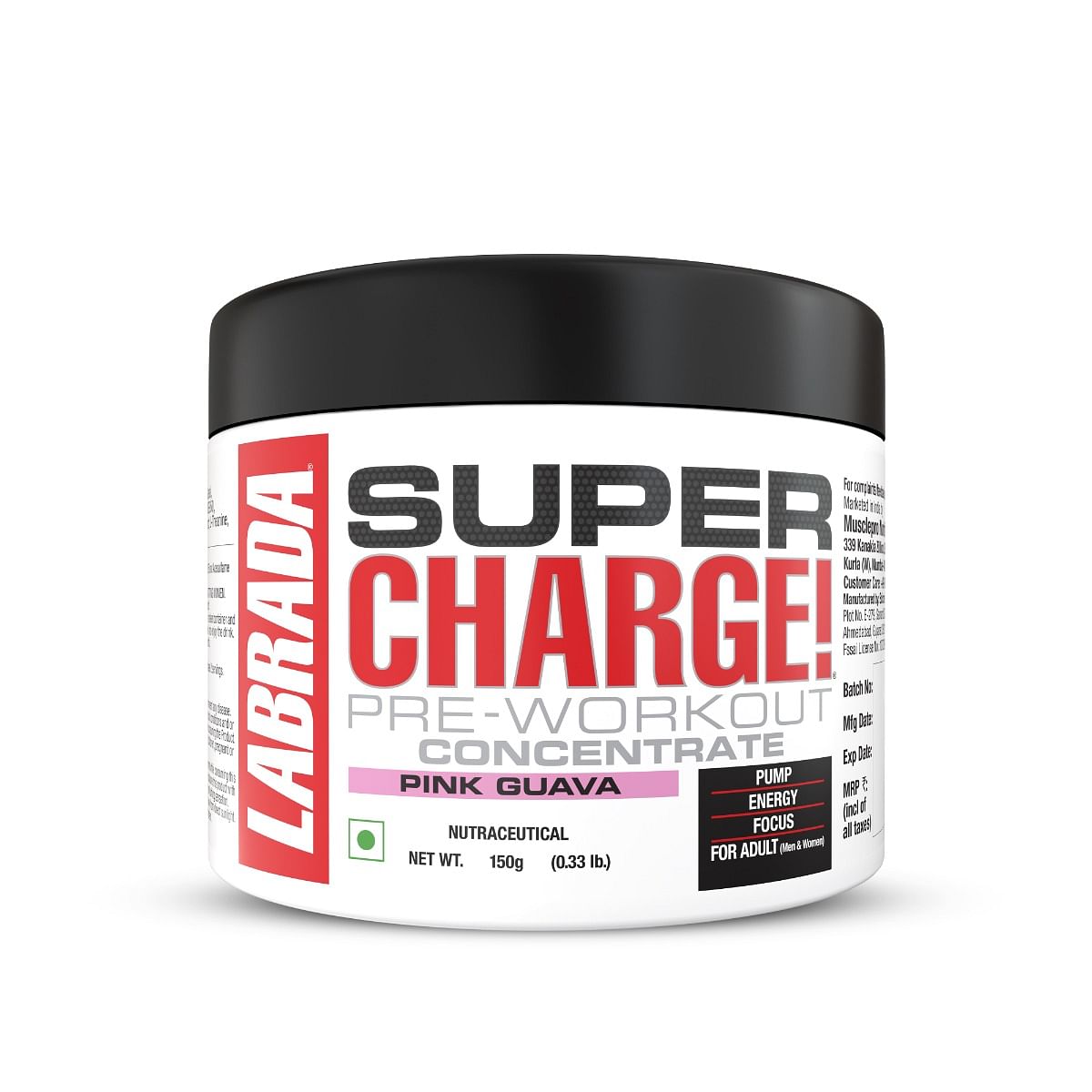 

Labrada Supercharge 150g Pink Guava