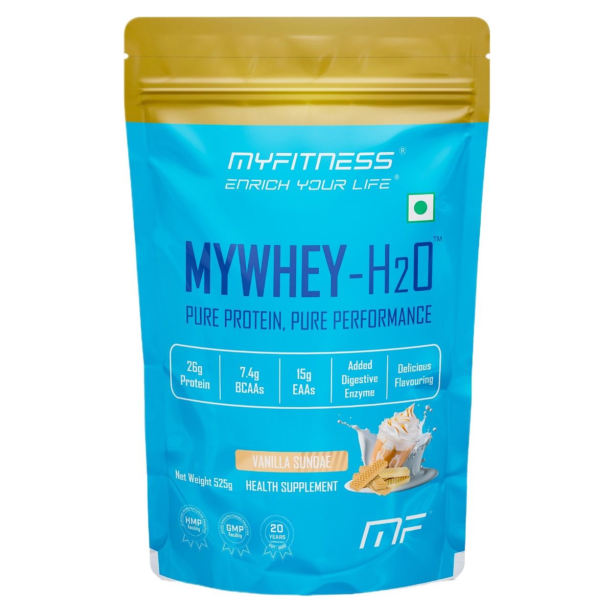 

MYFITNESS Mywhey-H2O 525G |Whey Protein Powder|26G Protein Per Serving | Added Digestive Enzyme|Delicious Flavouring |Pure Protein, Pure Performanc...