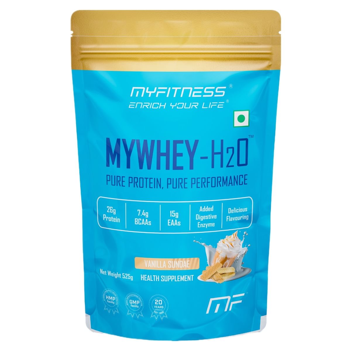 

MYFITNESS Mywhey-H2O 525G |Whey Protein Powder|26G Protein Per Serving | Added Digestive Enzyme|Delicious Flavouring |Pure Protein, Pure Performanc...
