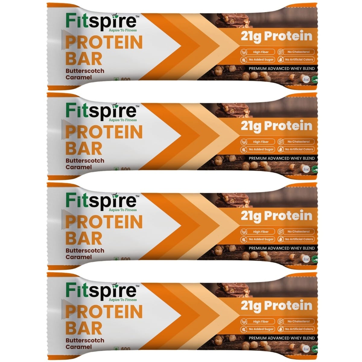 

Fitspire Protein Bar Buterscotch 60G Pack Of 4