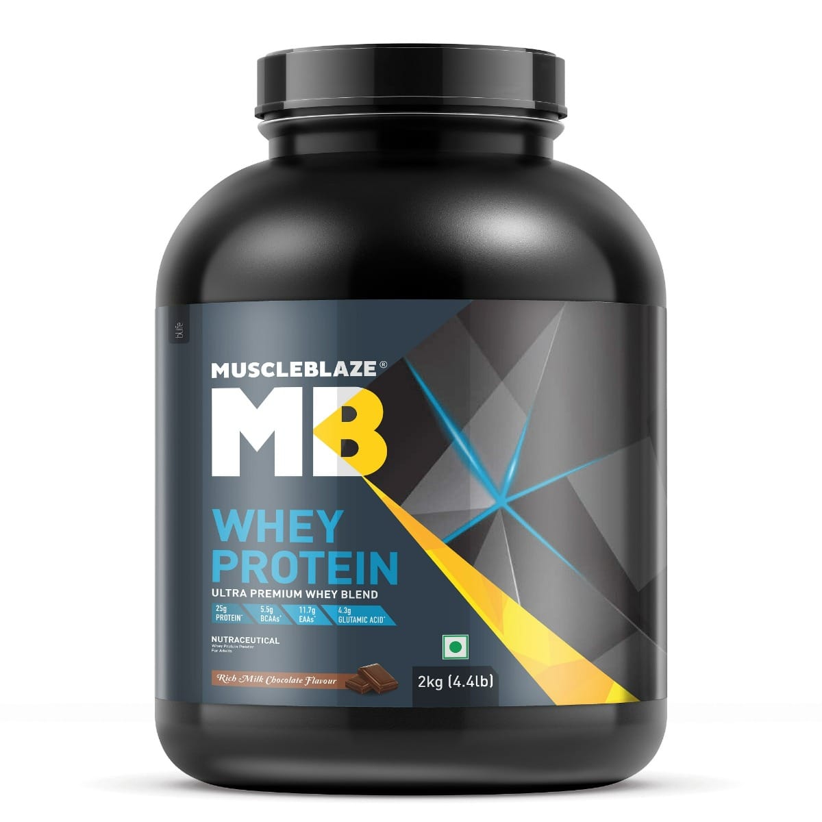 

MuscleBlaze 100 Whey Protein, Ultra Premium Blend with Whey Protein Concentrate & Whey Protein Isolate, 25 g Protein per Scoop (Rich Milk Chocolate...