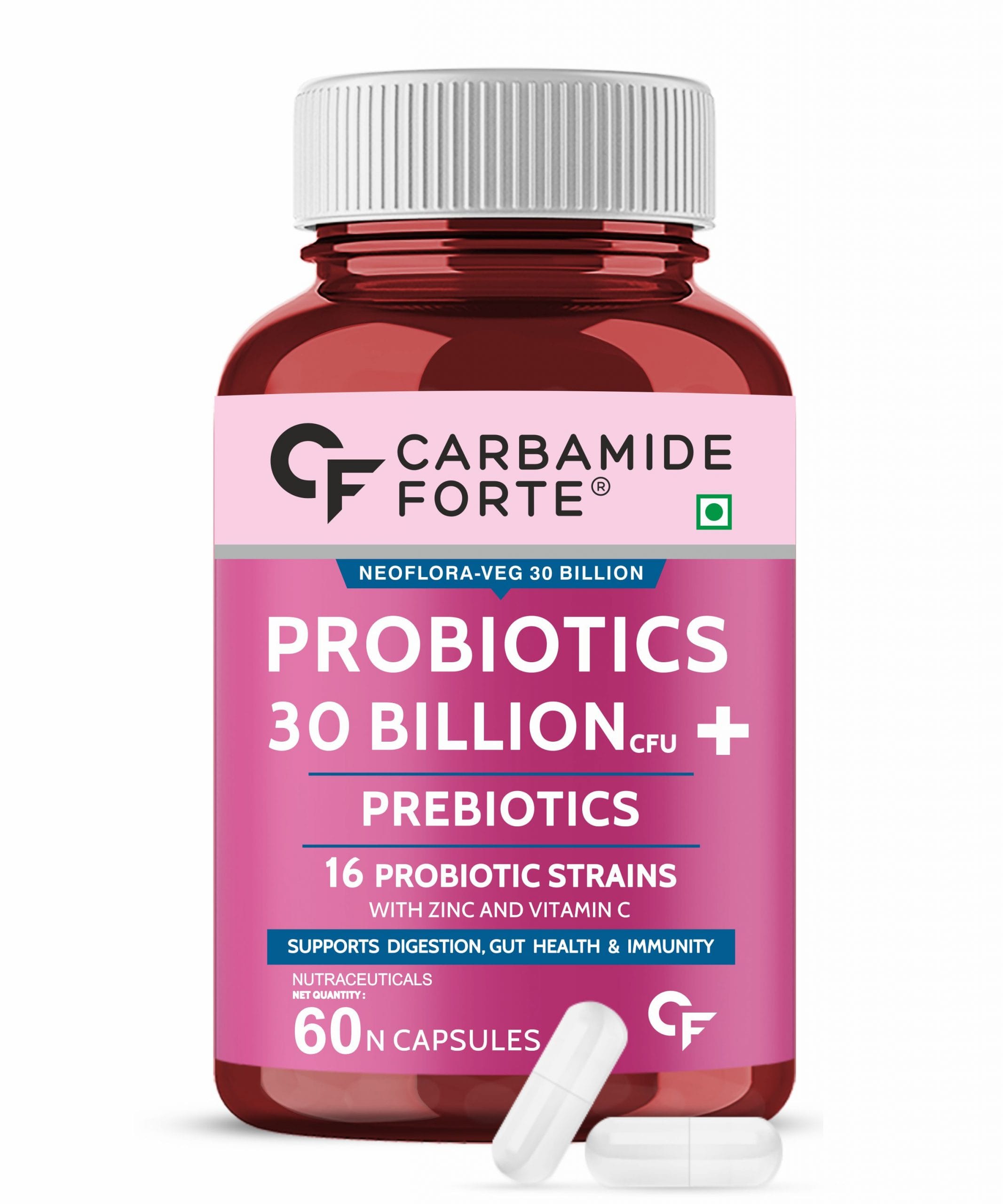 Carbamide Forte Probiotics Supplement 30 Billion for Women & Men