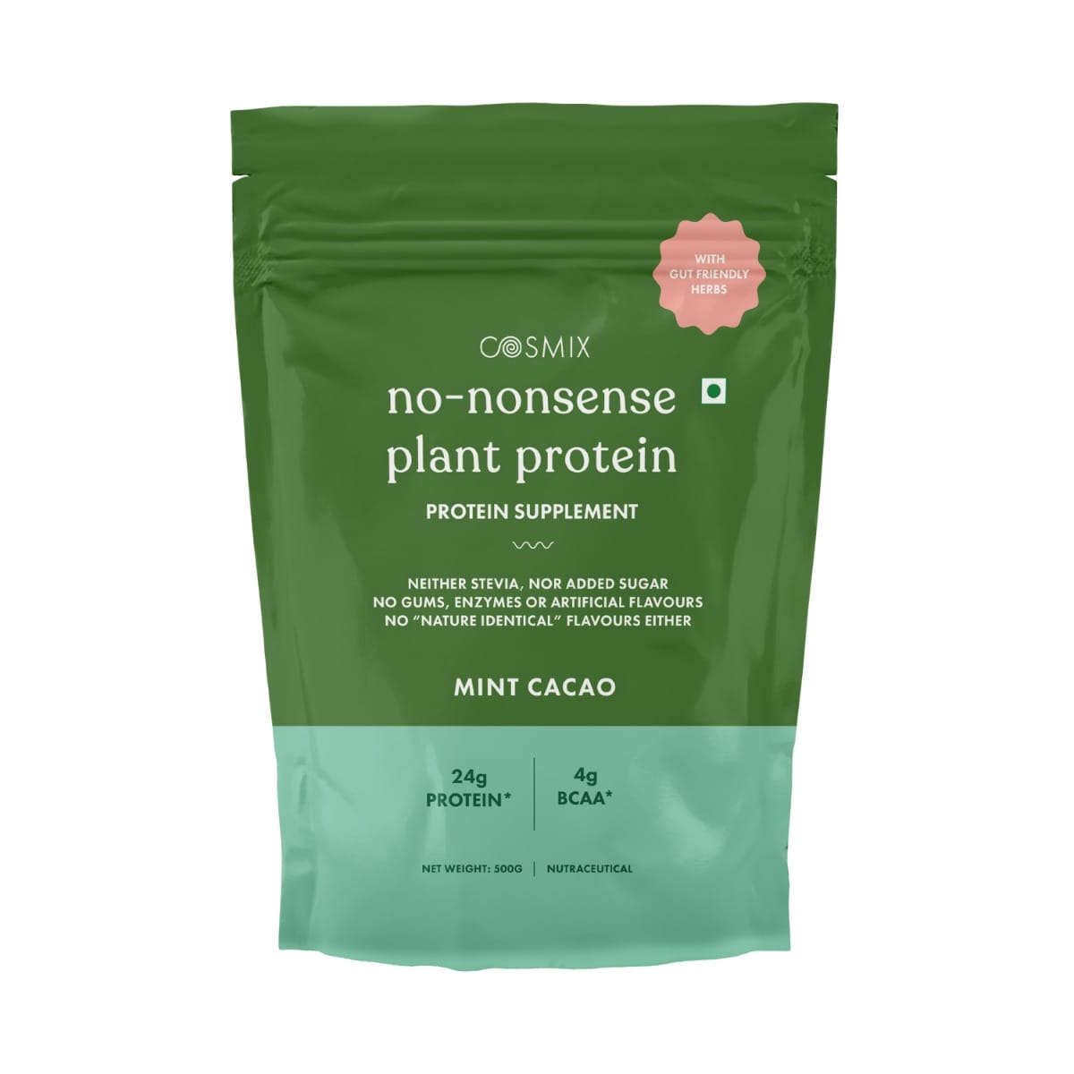 Cosmix No-Nonsense Plant Protein | 24 Protein/Serve, Pouch | Mint Cacao | Plant Based Protein, Pea & Rice Isolate | Clean, Easy to Digest | All Essential Amino Acids-image-23
