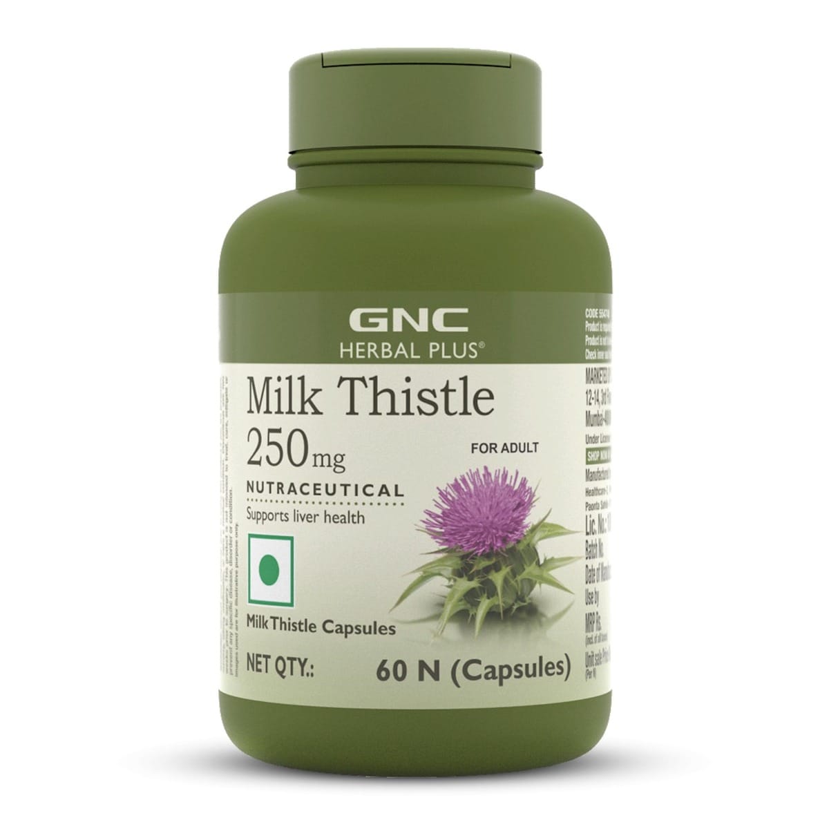 GNC Herbal Plus Milk Thistle Removes Liver Toxins Protects Liver