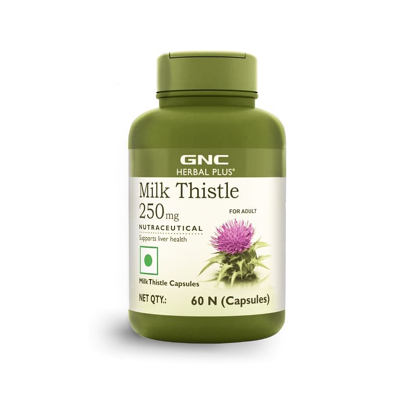 

GNC Herbal Plus Milk Thistle | Removes Liver Toxins | Protects Liver Health | Detox Supplement for Men & Women | Promotes Proper Fat Digestion | Fo...