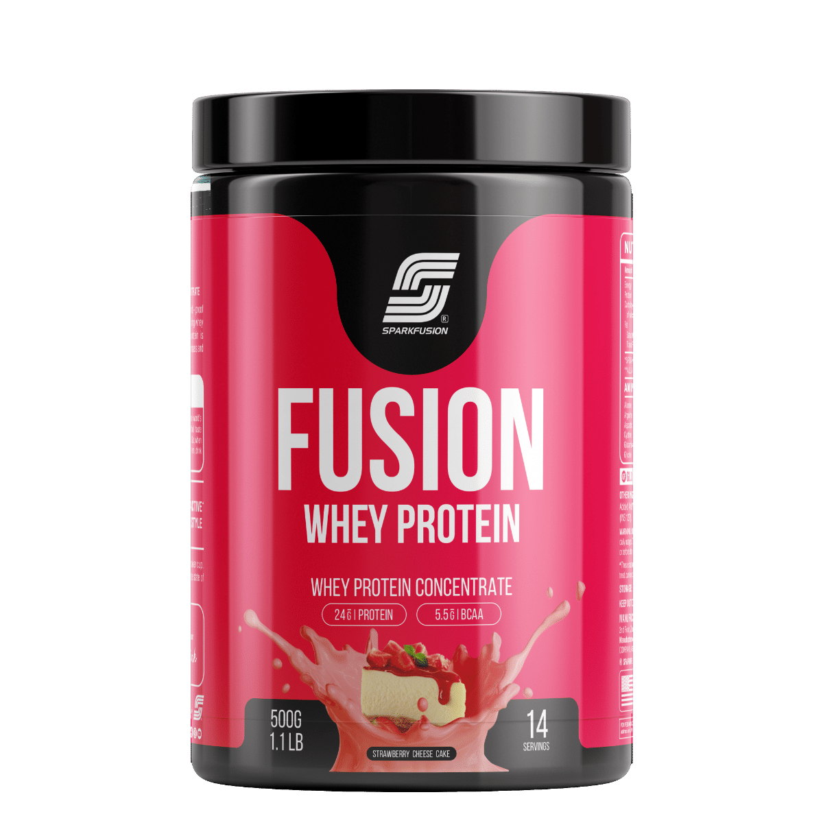 

Sparkfusion Fusion Whey Protein Concentrate Powder|24g Protein,5.5g BCAA per Serving|For Muscle Recovery Workout Drink,Lean Muscle Growth | For Men...