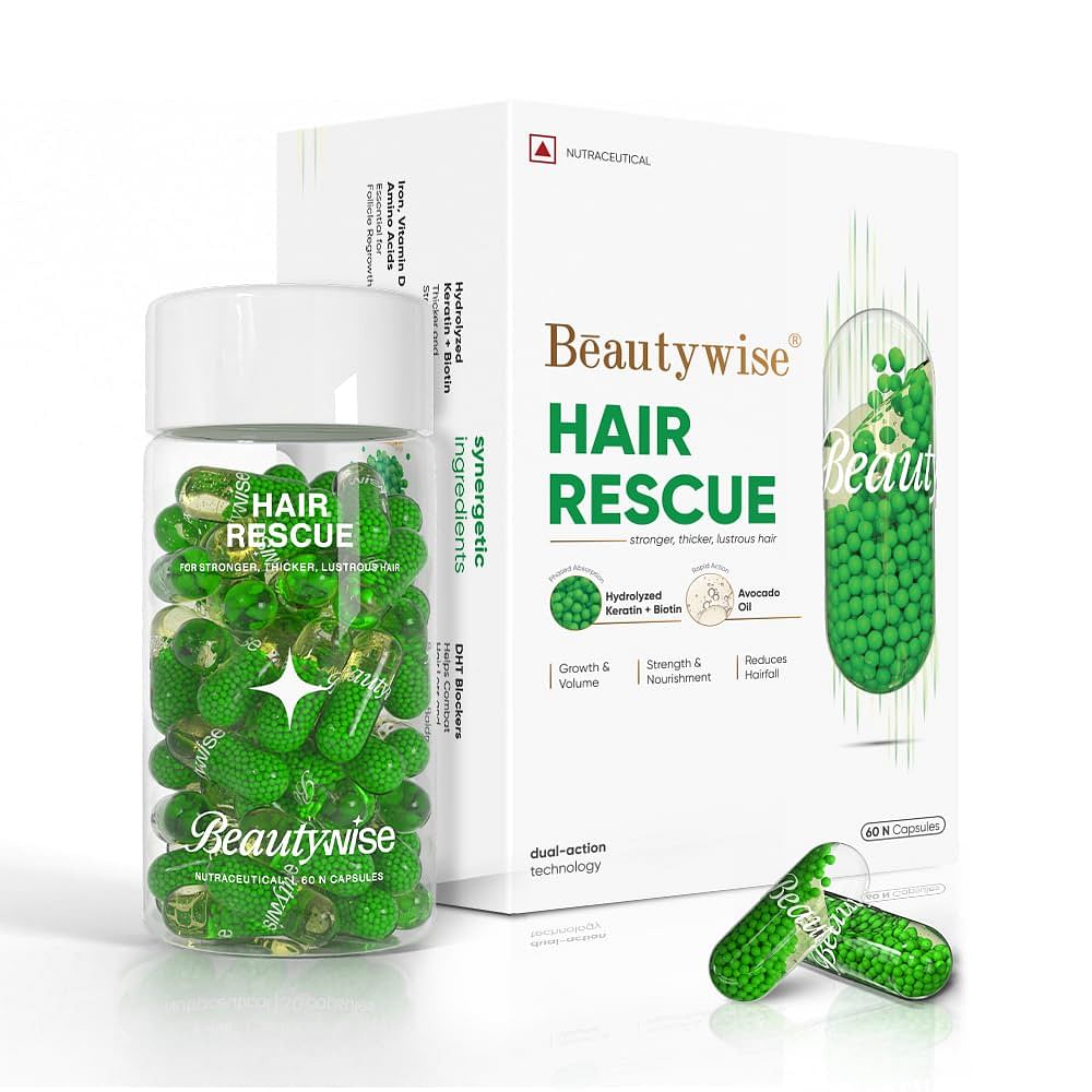 

Beautywise Hair Rescue Biotin Capsules(60 capsules)