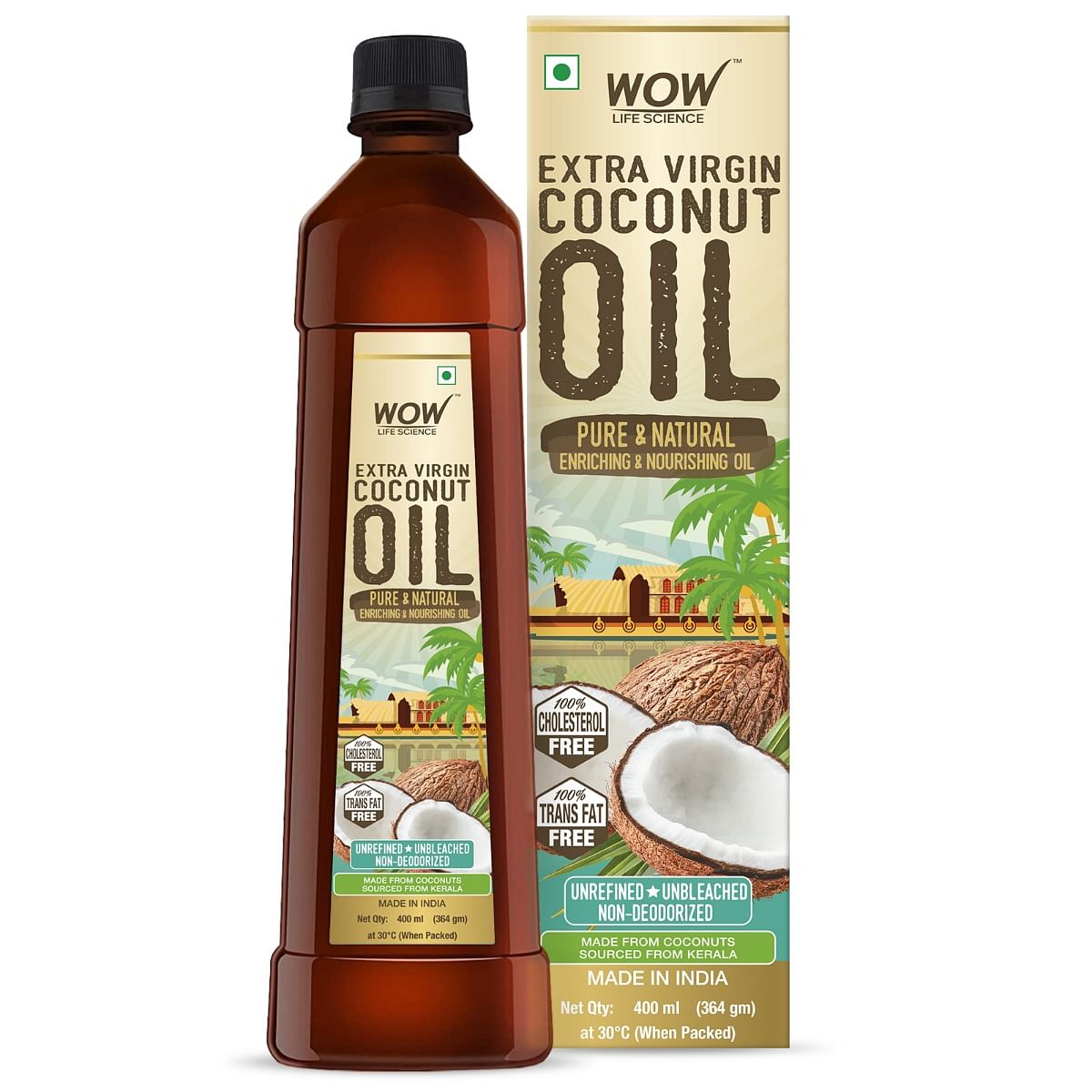 

WOW Life Science Extra Virgin Coconut Oil, 1000ml