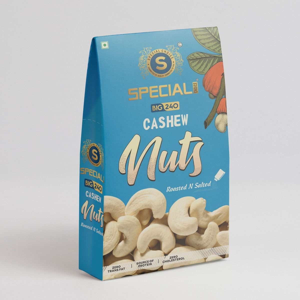 

Special Choice Cashew Nuts Roasted And Salted Premium Vacuum Pack 250g x 3