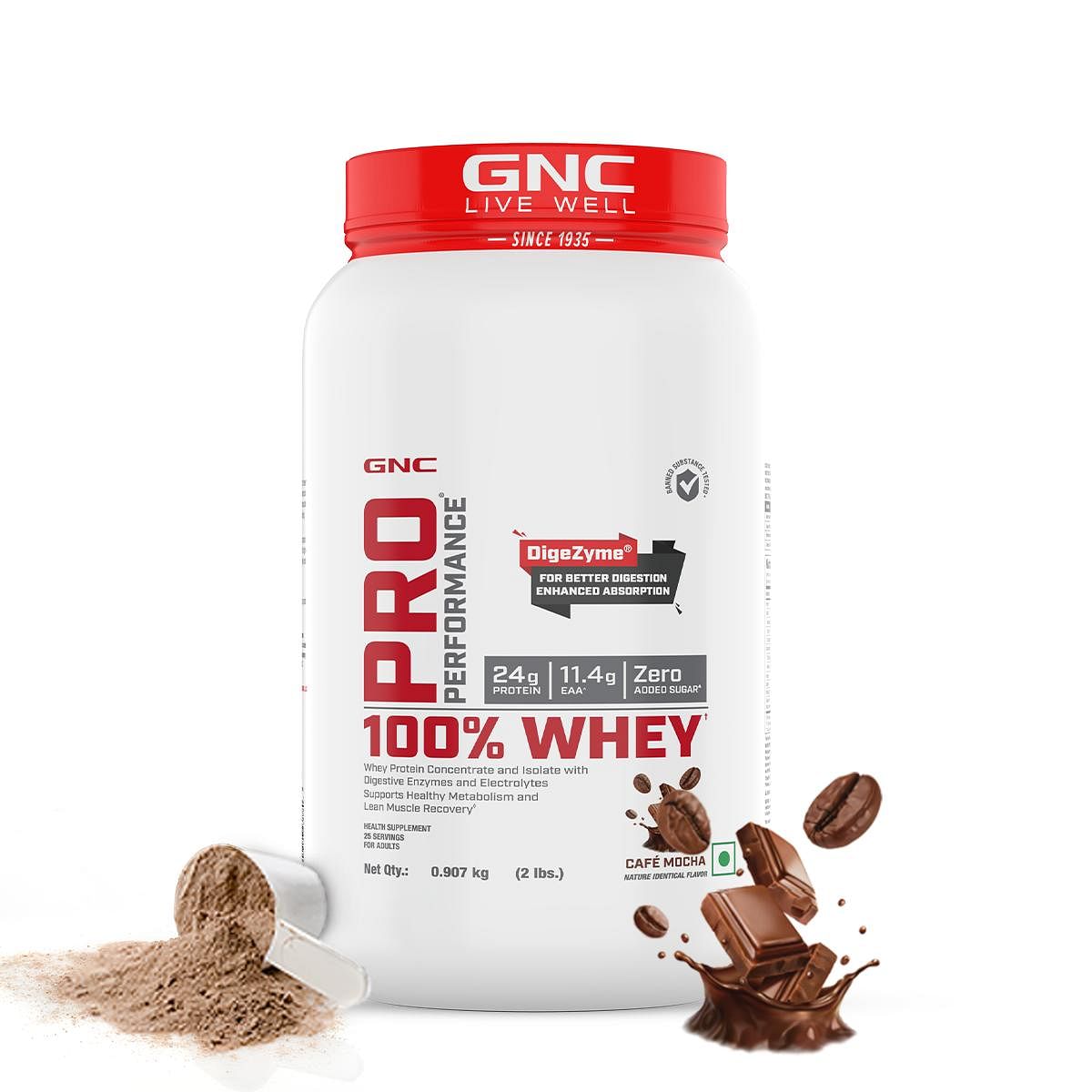 

GNC Pro Performance 100% Whey Protein Powder | Boosts Strength & Endurance | Builds Lean Muscles | Fastens Muscle Recovery | Formulated In USA | 24...