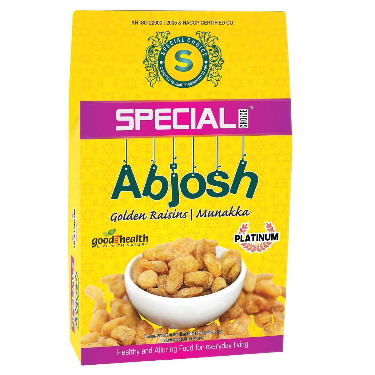 

Special Choice Abjosh (Munakka/ Golden Raisins) Platinum 250g x 3