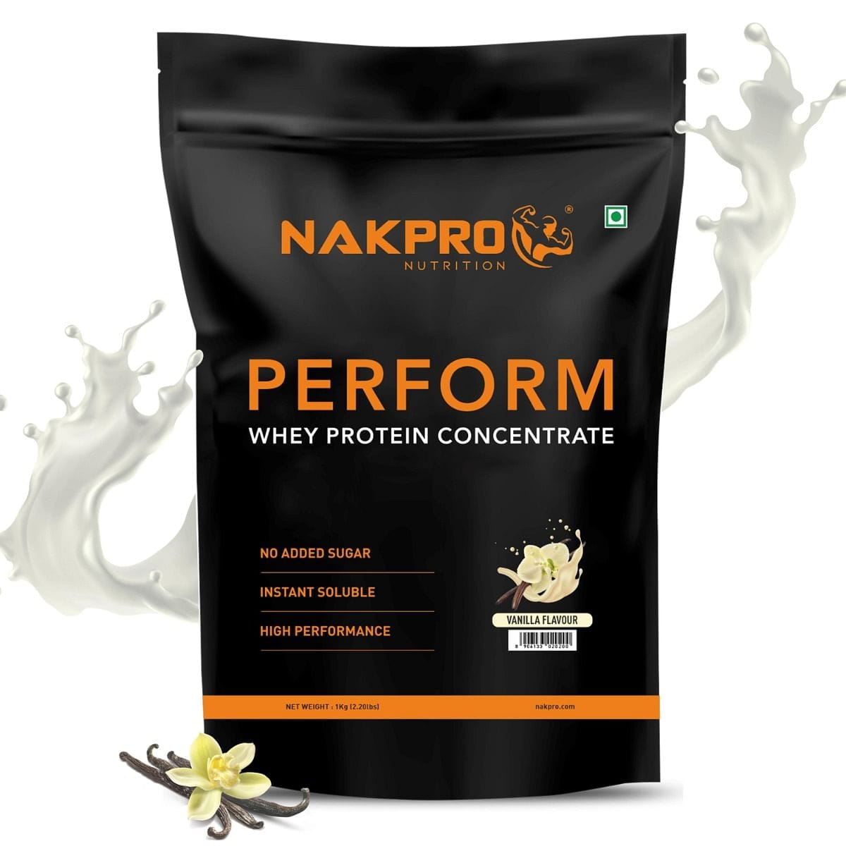 NAKPRO Perform Whey Protein Concentrate 1kg Vanilla