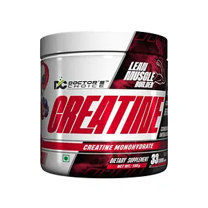 DC DOCTOR'S CHOICE Creatine Monohydrate, Highest Grade, Fast Dissolving & Rapidly Absorbing Creatine helps Muscle Endurance & Recovery (Blueberry Bellini)