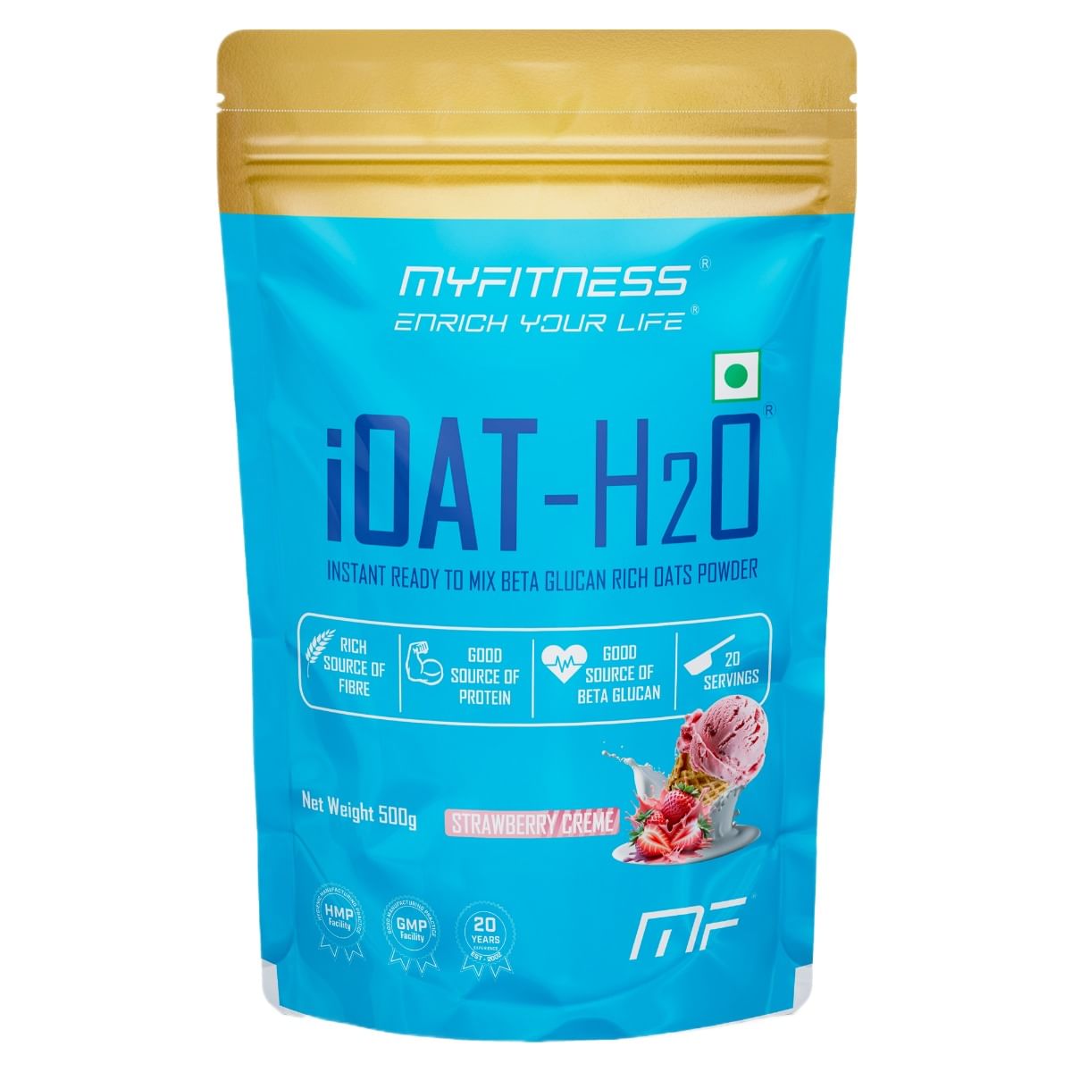 

MYFITNESS ® iOAT-H2O 20 Servings Strawberry Crème