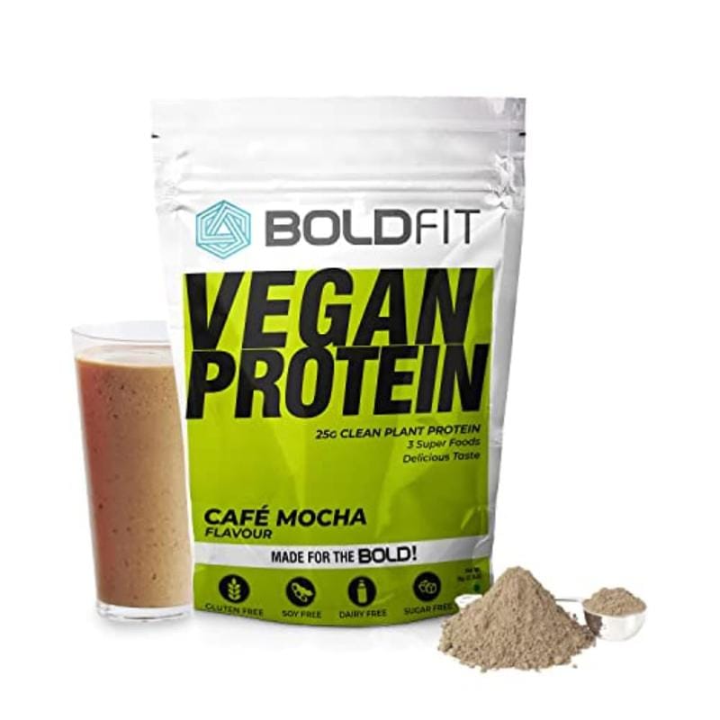 Boldfit Plant Protein Powder For Men & Women - Vegan Plant Protein Powder - Supports Metabolism, Immunity & Antioxidant - Cafe Mocha-picture-48