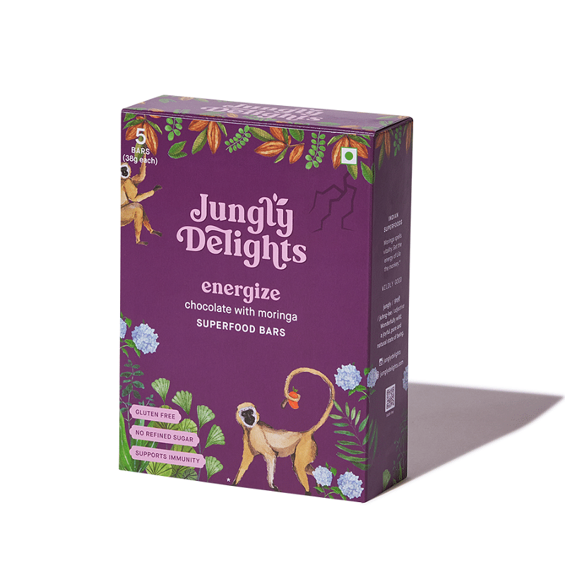 

Jungly Delights Energize: Chocolate with Moringa Pack of 5